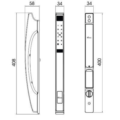 Kích thước Demax EL902 CG Wifi App