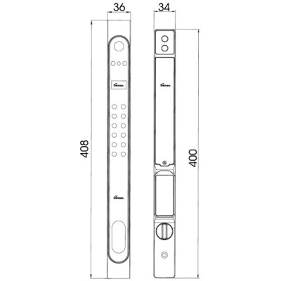 Kích thước Demax EL998 GS CNC App Remote