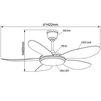 kích thước FL HD-502N