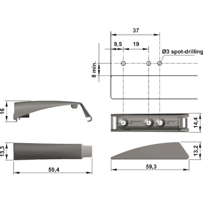 Kích thước Hafele 356.12.526