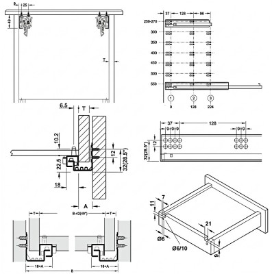 kích thước Hafele 433.03.005