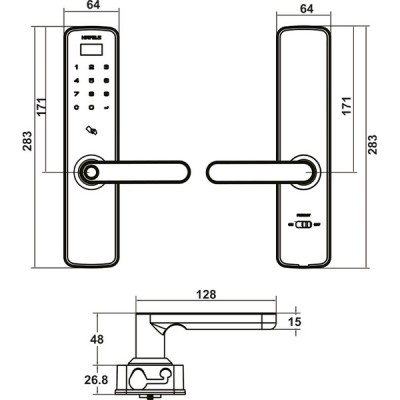 kích thước Hafele SEVEN - ML2503B 499.21.234