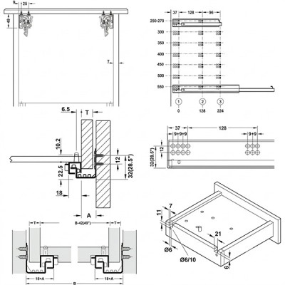kích thước Hafele 433.03.006