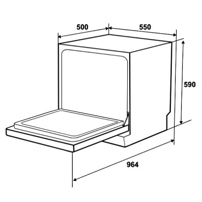 kích thước Hafele HDW-T5552B 538.21.342