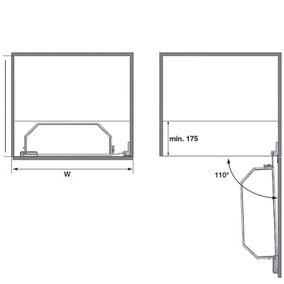 kích thước Hafele 545.02.431