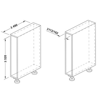 kích thước Hafele 545.14.322