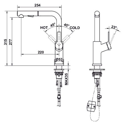kích thước Hafele 570.85.048