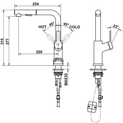 kích thước Hafele 570.85.049