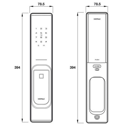 kích thước 1 TT Hafele PP8100 912.20.286