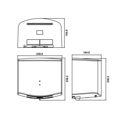 kích thước  TT Hafele H238 983.64.002