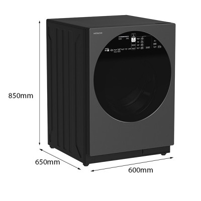 kích thước Máy giặt Hitachi BD-D120XGV