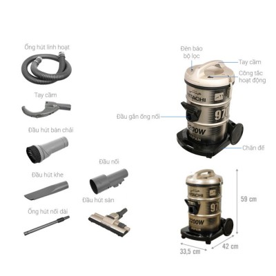 Kích thước Hitachi CV-970Y