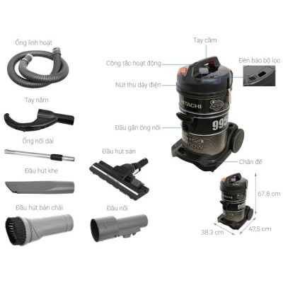 Kích thước Hitachi CV-995HC