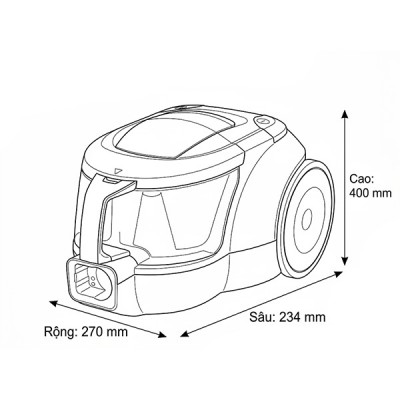 kích thước LG VC3316GND