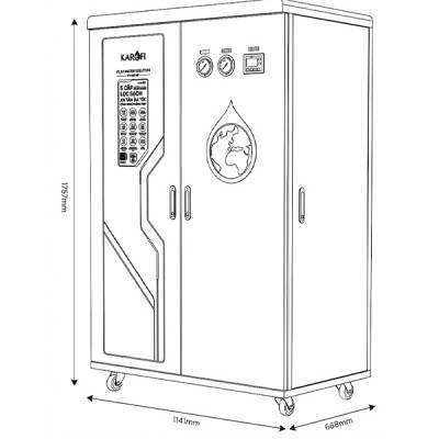 kích thước Karofi KTF-662 AIO