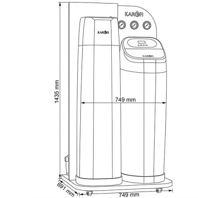 kích thước Karofi WHF-E666