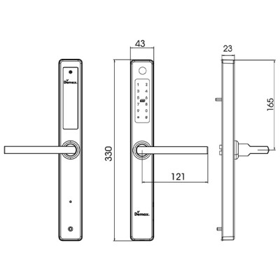 Kích thước Demax EL-C1O2 BL App Bluetooth