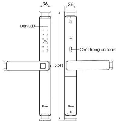 Kích thước Demax EL-MS699 GS App
