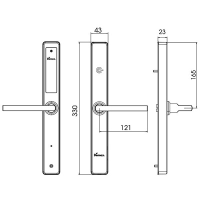 Kích thước Demax HEL330 SB