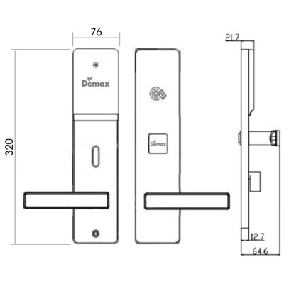 Kích thước Demax HEL605 SBY
