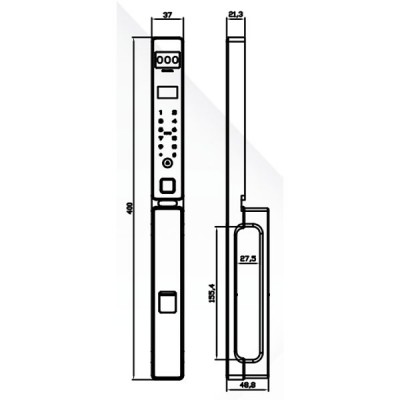 kích thước Khóa cửa nhôm Kassler KL-599 CNC-02 Champage Gold App kích thước Khóa cửa nhôm Kassler KL-599 CNC-02 Champage Gold App
