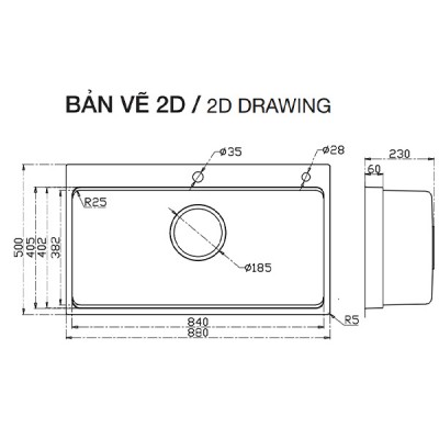 kích thước Kluger KF8850FS Basic