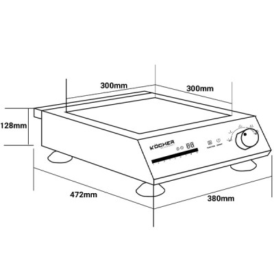 kích thước Kocher CI-5000W kích thước Kocher CI-5000W