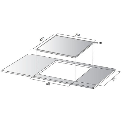 kích thước Kocher DI-881GE kích thước Kocher DI-881GE