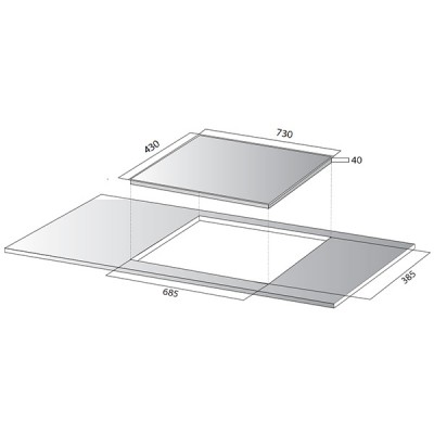 kích thước Kocher DIB4-888 Plus kích thước Kocher DIB4-888 Plus
