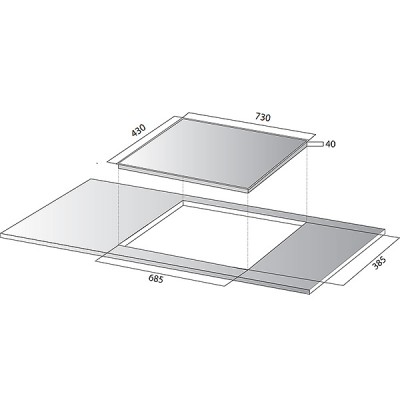 kích thước Kocher DIB4-888W kích thước Kocher DIB4-888W
