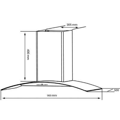 Kích thước Kocher K-226V (90cm)