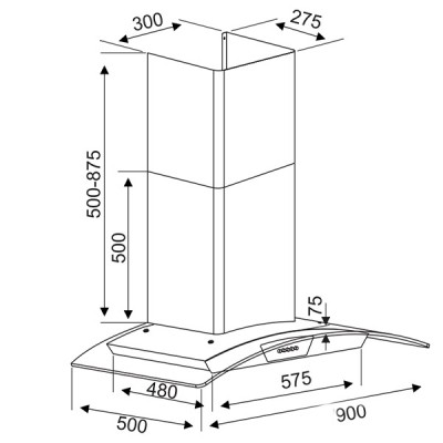 Kích thước Kocher K-228S (90cm)