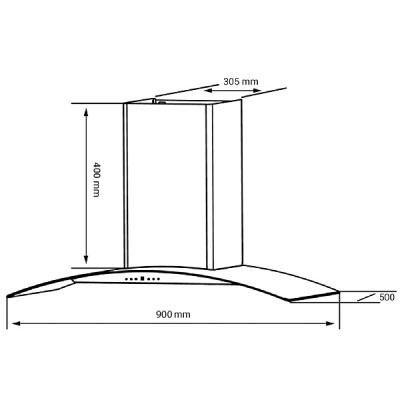 Kích thước Kocher K-229V (90cm)