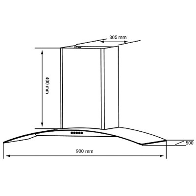 Kích thước Kocher K-8001 (90cm)