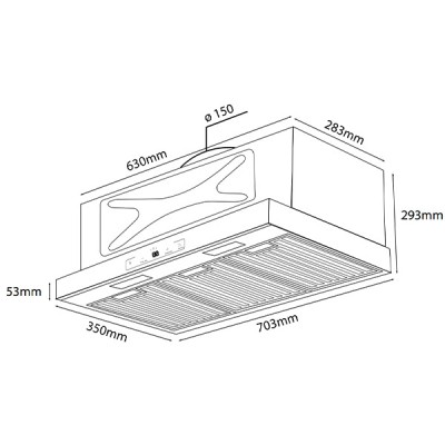 Kích thước Kocher Turbo X-350T Kích thước Kocher Turbo X-350T