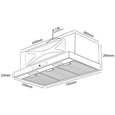 Kích thước Kocher Turbo X-668D Kích thước Kocher Turbo X-668D