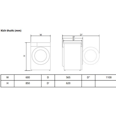 Chi tiết Máy giặt sấy LG FV1411S4WA