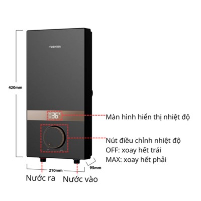 Kích thước máy Toshiba TWH-45EMCPVN(K)-CB