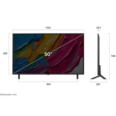 Kích thước Smart TV LG 50QNED80ASA