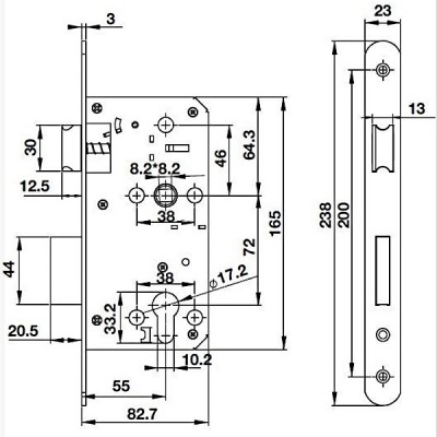 kích thước Hafele 489.10.560