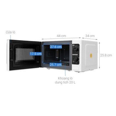 Kích thước Toshiba ER-SM20(W1)VN