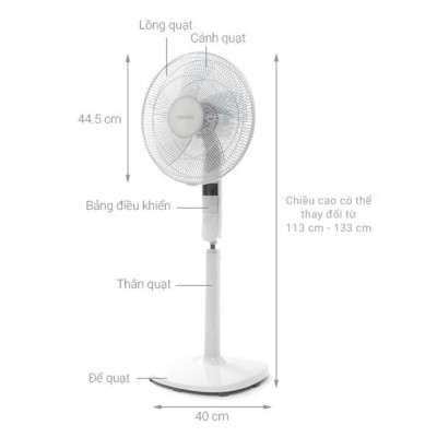 Kích thước Toshiba F-LSA20(H)VN