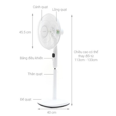 Kích thước Toshiba F-LSD10(W)VN