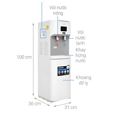 Kích thước Toshiba RWF-W1664TV(W1)