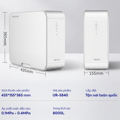 kích thước Truliva UR5840 Platinum