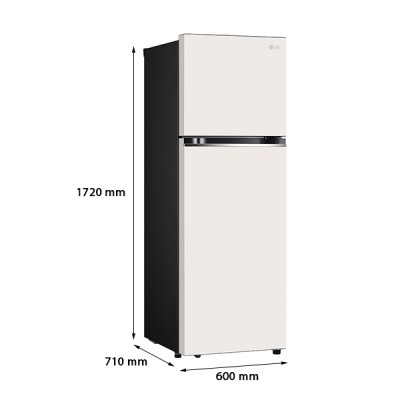 kích thước Tủ Lạnh Ngăn Đá Trên LG GN-B332BG