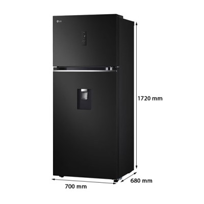 Kích thước Tủ Lạnh Ngăn Đá Trên LG GN-D372BLA