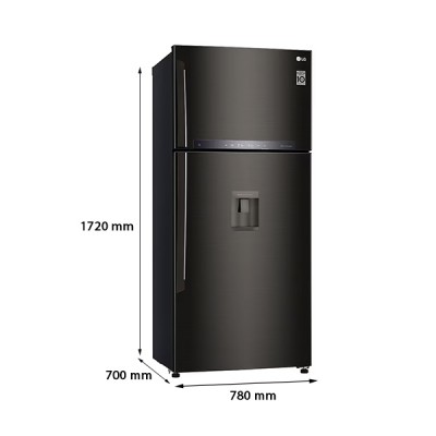 Kích thước Tủ Lạnh Ngăn Đá Trên LG GN-D602BLI