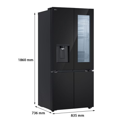Kích thước tủ lạnh LG  LFD61BLGAI