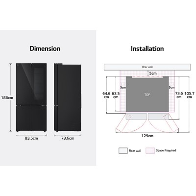 kích thước LG LFB61BLGAI